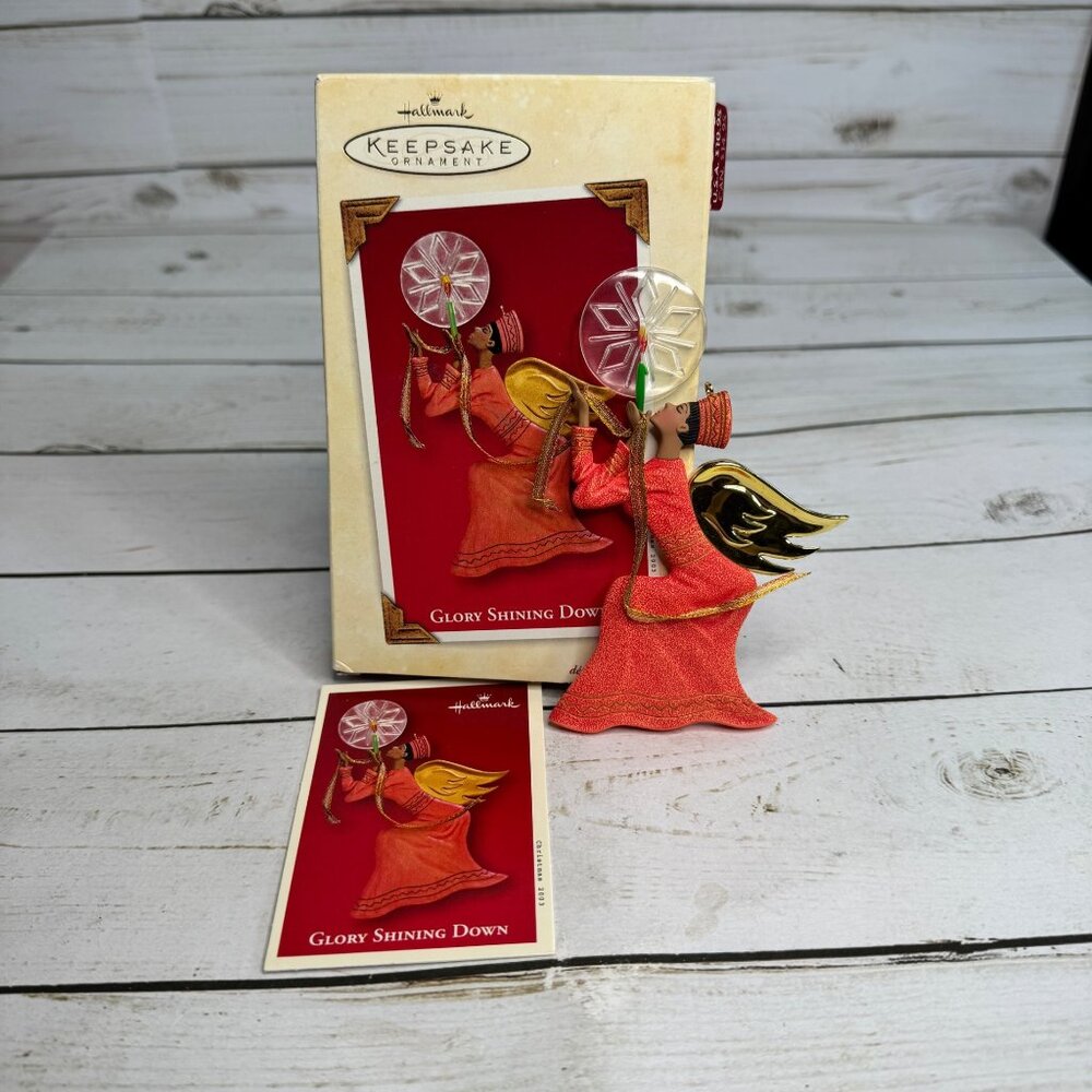 Hallmark Keepsake Ornament 2003 Glory‎ Shining Down Angel Christmas Vtg